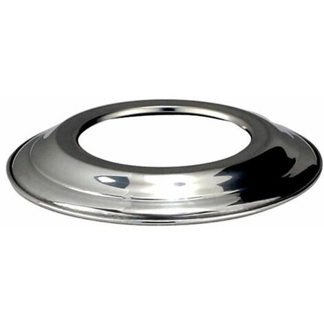 Poujoulat – Rosace chromée Ø153 – Diamètre extérieur 153mm – Habillage esthétique pour conduits – Étanchéité parfaite et assemblage rapide