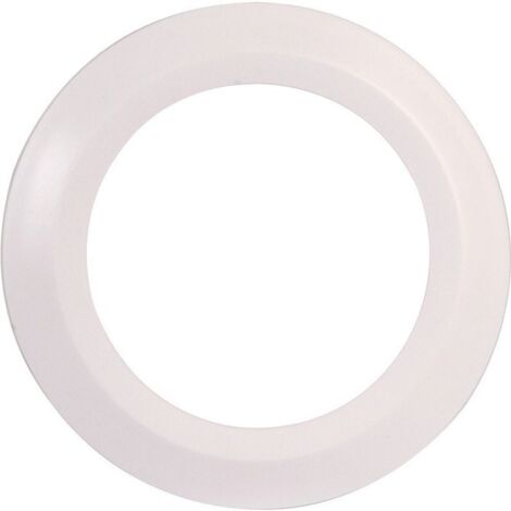 Nicoll – Rosace pour pipe WC diamètre 100 mm – PVC blanc résistant au feu – Installation facile – Finition esthétique autour des pipes