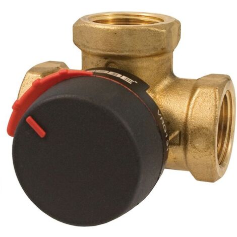Vanne papillon mélangeur 3 voies DN 20 – Laiton DZR – Pression max 10 bar – Température jusqu'à 110 °C – Compatible servomoteurs ESBE ARA600 – Esbe France (1/5)