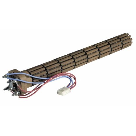 Résistance stéatite 3000W Ø47 tri cablée tête carrée - Résistance stéatite 3000W Ø47 tri cablé tête carrée