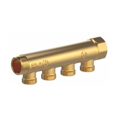 Giacomini – Collecteur male-femelle 3/4' 4 sorties 1/2' – Entraxe 35 mm – R580CY074