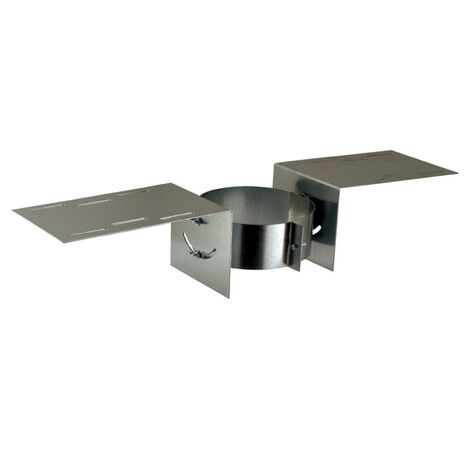 Poujoulat – Support au toit THERMINOX Ø180 – Finition inox – Diamètre 180 mm – Largeur 245 mm – Isolation 30 mm laine de roche