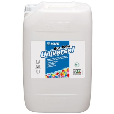 Mapei – Primaire d’adhérence universel 5kg – Séchage rapide multi-supports – Très faibles émissions COV – Application facile rouleau ou brosse