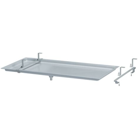 Bac de récupération - Bac à condensats en plastique 940 X 420 mm - Sortie 16-18-20 mm