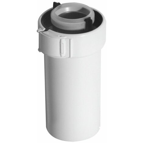 Ubbink – Conduit de fumée 60/100mm – Longueur 1000mm – Matière PPTL/PP – Système Sekurit pour étanchéité optimale