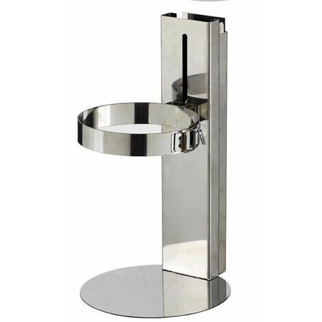 Poujoulat – Maintien au sol réglable 130-220mm – Acier inoxydable – Diamètre 80/130mm – Pour conduits poêle à granulés (1/4)