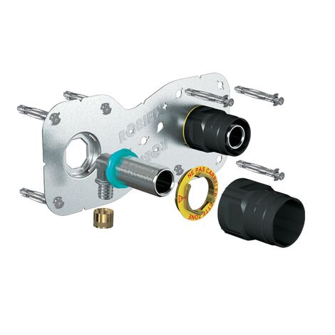 Kit fixation robinetterie entraxe 150 mm pour tube multicouche