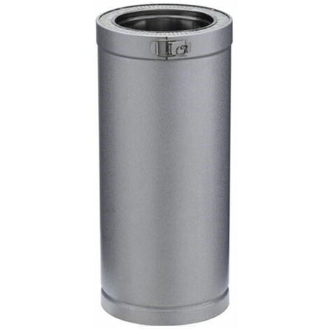 Poujoulat – Élément droit 950/150 ZI THERMINOX – Acier inoxydable isolé – Conduit de fumée pour installations professionnelles – Dimensions 950mm x 150mm