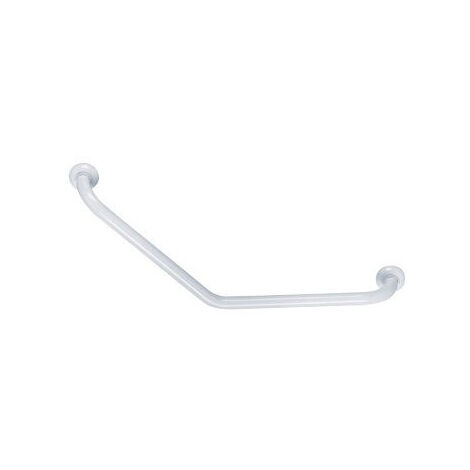Barre d'appui coudée angle 135 ° - Dimensions: 265 x 265 mm - Couleur: blanc