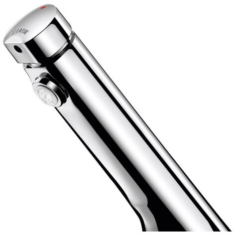 Delabie – Robinet de lavabo temporisé chromé – Fermeture automatique 7s – Corps laiton massif – Débit ajustable 1,5 à 6 l/min – 740500