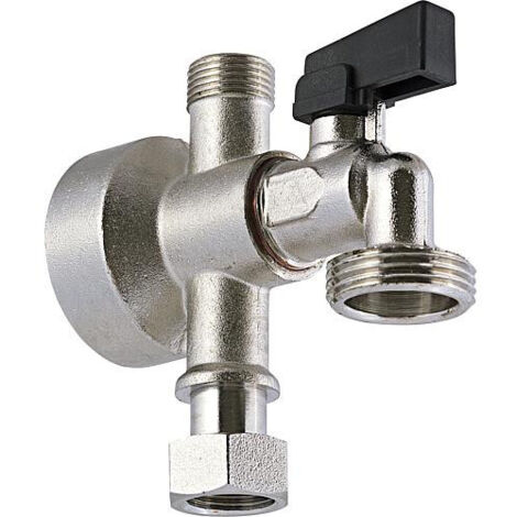 Combiné de piquage pour machine à laver avec jupe - Diamètre : 3/8'' - 3/4'' - Écrou 3/8'' (1/3)