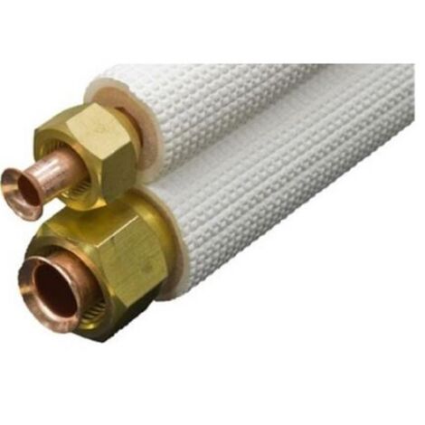 Couronne liaison frigorifique cuivre double 1/4-1/2 – Longueur 5 ML – Dudgeons pour connexion sécurisée – Système réfrigération