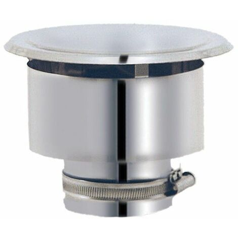 Joncoux – Chapeau déflecteur anti-refouleur 80 mm – Conçu pour systèmes de chauffage à pellets – Empêche dispersion et refoulement des pellets