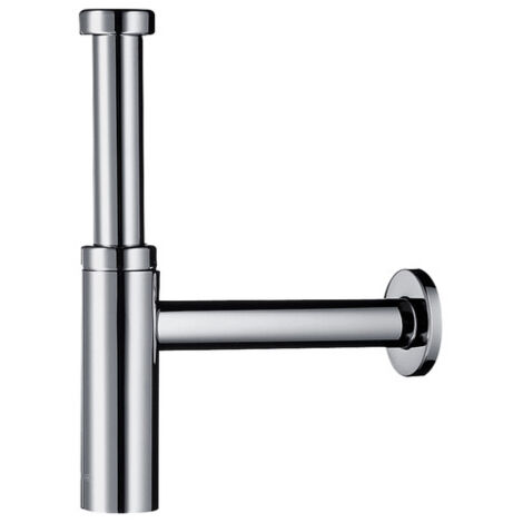 Hansgrohe – Siphon de lavabo Flowstar S en laiton chromé – Garde d'eau 75mm – Raccordement G 1¼ – Dimensions ajustables 60-165mm – 52105000