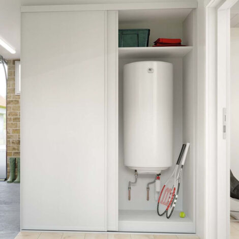 Chauffe eau électrique Blindé Vertical - Monophasé - 150L - Puissance : 1600 W - Vertical mural - Ø 513 mm - Haut. 1240 mm - Classe énergétique : C