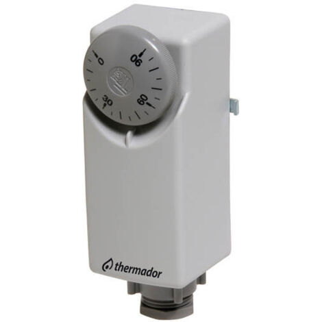 Thermador – Aquastat à ressort IP20 – Réarmement manuel – Plage de réglage 20°/90°C – Indice de protection IP40 – Pour systèmes de chauffage conformes DTU 65-14 - manuel-20