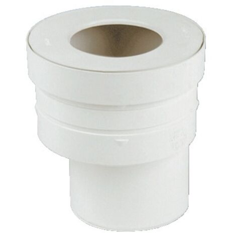 Nicoll – Sortie droite excentrée mâle 93mm – Joint élastomère pour étanchéité optimale – PVC blanc durable pour installations sanitaires