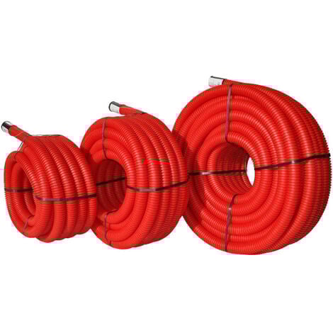 Couronne gaine TPC rouge (diamètre 40 mm) - Diamètre: 40 mm - Longueur: 25 m