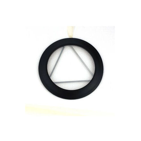 Poujoulat – Rosace émaillée noire M Ø150 pour raccordement poêle à bois – Esthétique noir mat – 56150970
