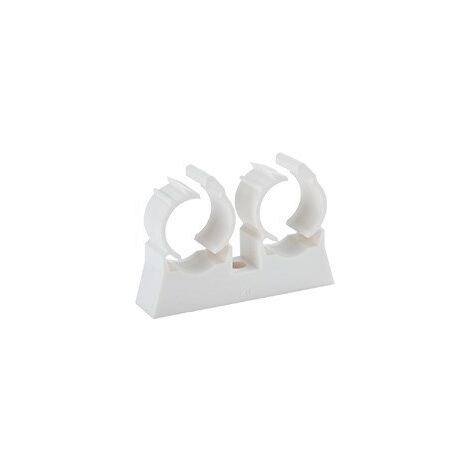 Pbtub – Collier de fixation murale 20 mm – 100% nylon polyamide 6 et ABS ignifugé – Boîte de 50 pièces pour tubes multicouches