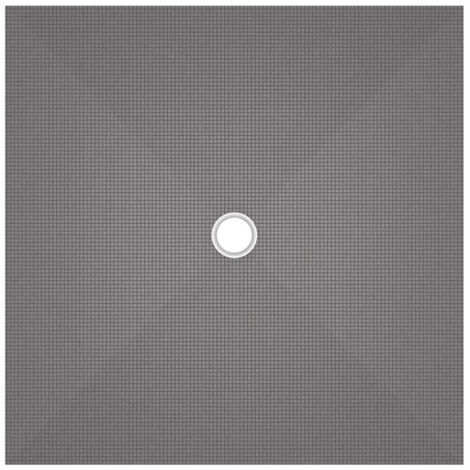 Wedi – Receveur de douche à carreler carré 1500x1500mm – Écoulement centré – Mousse de polystyrène extrudé – Pente préformée pour drainage efficace