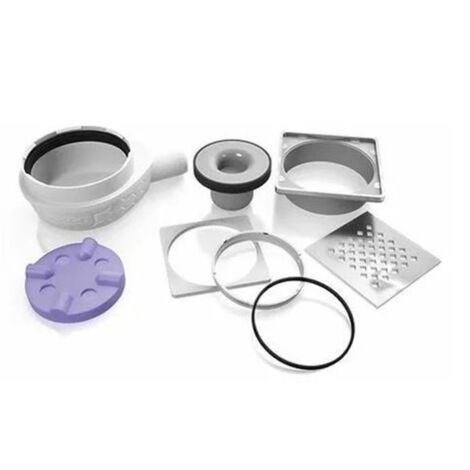 JACKOBOARD Siphons avec grille carrée - JACKOBOARD AQUA - Siphon sortie verticale - Grand débit 0,90 l/s