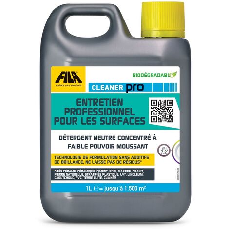Fila – Détergent neutre concentré pour sols – 1 litre – Sans rinçage – Parfum agréable – Nettoyage quotidien céramique et pierre