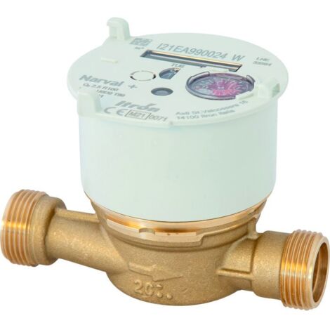 Compteur eau divisionnaire Narval Combiné EF/ECS - Calibre 15 mm - Compteur d'eau chaude et eau froide NARVAL + combiné
