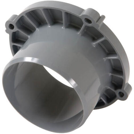 Nicoll – Piquage Connecto Kenadrain pour caniveau d'évacuation 130mm – Sortie verticale 100mm – PVC gris – Assemblage à visser (1/3)