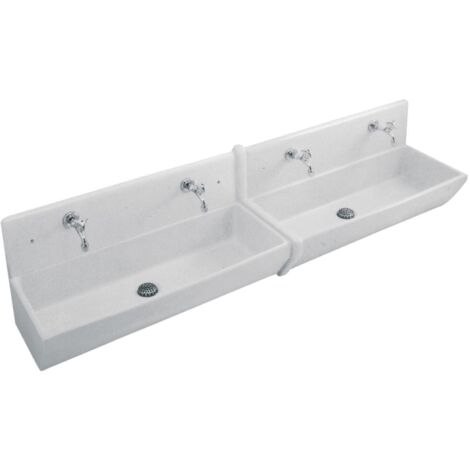 Couvre joint lavabo blanc - Largeur: 1000 mm - Hauteur: 45 mm - Profondeur: 16 mm - Blanc