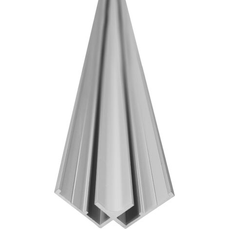 Roth – Profilé angle intérieur 90° pour panneaux 3mm – Aluminium mat – Longueur 2,5m – 1420000323
