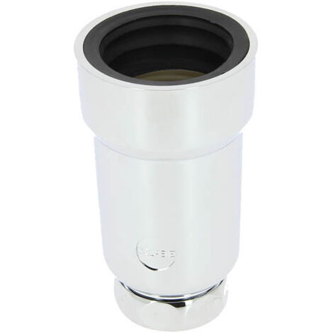 Delabie – Siphon urinoir vertical D50mm – ABS chromé – Garde d'eau 50mm – Installation facile – Compatible avec urinoirs standards