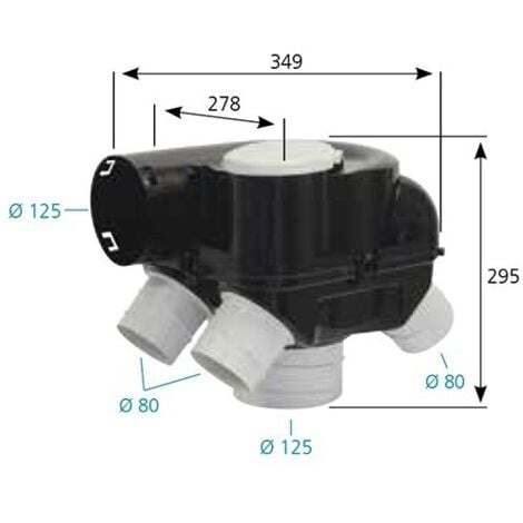 VMC autoréglable ATLANTIC Kit Autocosy 3 bouches