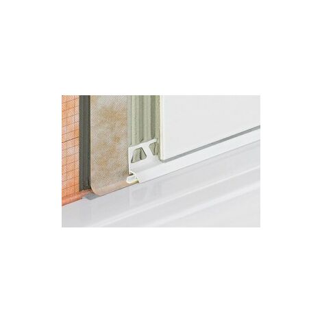 Schluter – Profilé de raccordement souple DILEX – Largeur 20 mm – Longueur 2500 mm – PVC blanc brillant – Résistant aux contraintes chimiques