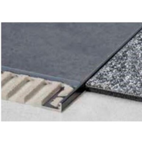 Schluter – Profilé de finition sol et mur en aluminium – Couleur ivoire – Hauteur 11 mm – Longueur 2,5 m – Angle 87° pour protection optimale