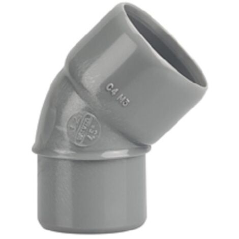 Coude PVC Mâle Femelle 45° D100 - WAVIN - 3026045