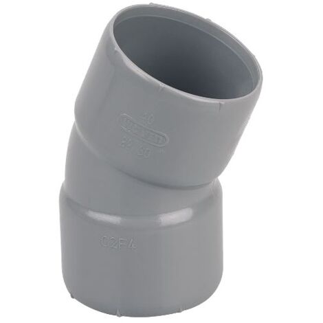 Coude Femelle / Femelle PVC 22° - FF 22°30 100 GN - GRIS (1/2)