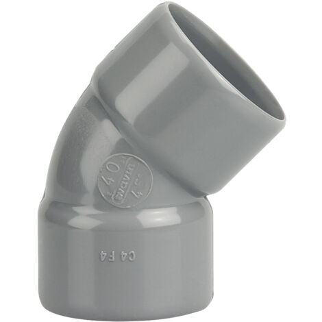 Coude FF 45° - Diamètre: 40 mm - GRIS (1/4)