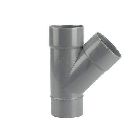 Culotte PVC mâle-femelle 45° D100 - WAVIN - 3026016