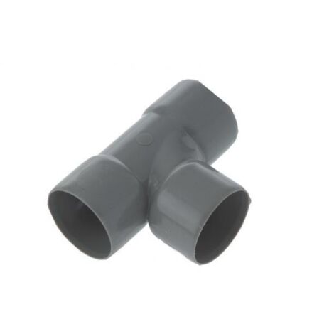 Té pied de biche culotte PVC double Femelle 87°30 D40 - WAVIN - 3026025 (1/2)