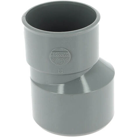 Nicoll – Réduction excentrée mâle-femelle PVC 80/63 mm – Hauteur 67 mm – Longueur 47 mm – Système évacuation efficace
