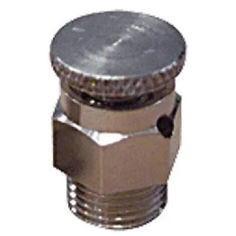 Thermador – Purgeur radiateur à volant mâle 5 x 10 mm – Évacuation air pour chauffage central – Laiton nickelé – PV05C