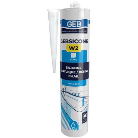Silicone GEBSICONE W2 - Volume : 310 ml - Blanc
