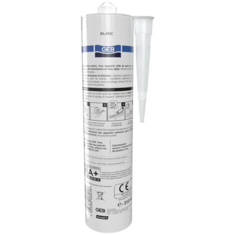 Silicone GEBSICONE W2 - Volume : 310 ml - Blanc
