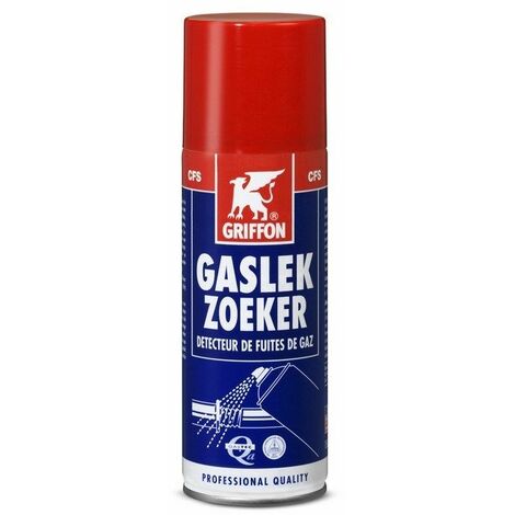 Griffon – Détecteur de fuites de gaz – Spray non corrosif 150 ml – Détection rapide sur tuyaux et joints – Utilisation en toutes positions