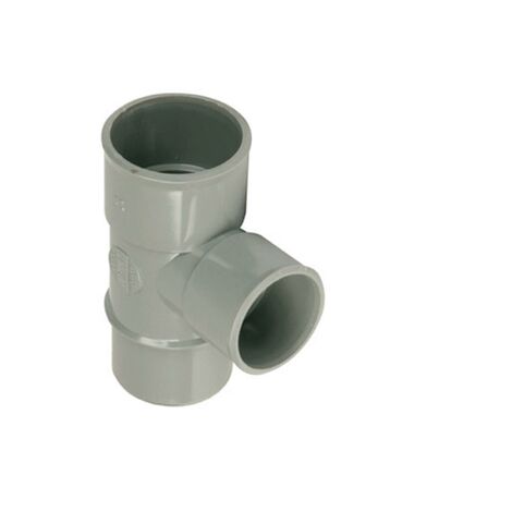 Té pied de biche PVC Mâle Femelle 87°30 D50 - WAVIN - 3026010 (1/2)
