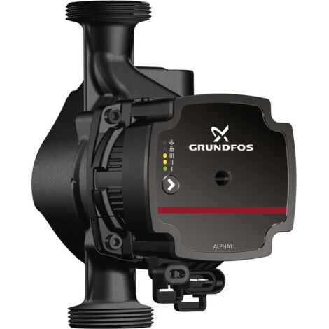 Grundfos – Circulateur ALPHA1 L 25-40 180 – Tension 230V – Débit jusqu'à 3,6 m³/h – Silencieux 43 dB – Compatible chaudières et planchers chauffants