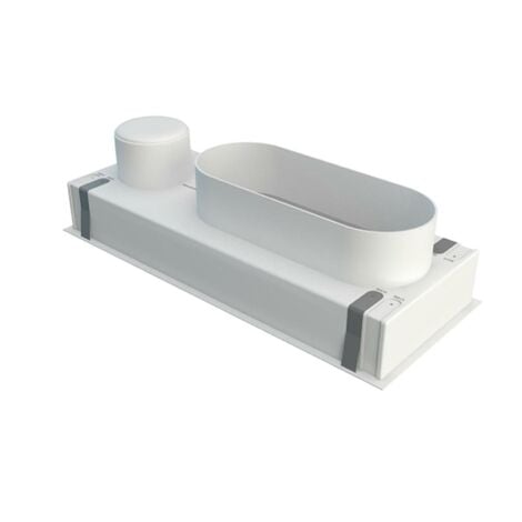 Plénum en ABS pour grille de soufflage - Plénum en ABS grille de soufflage 400x150mm