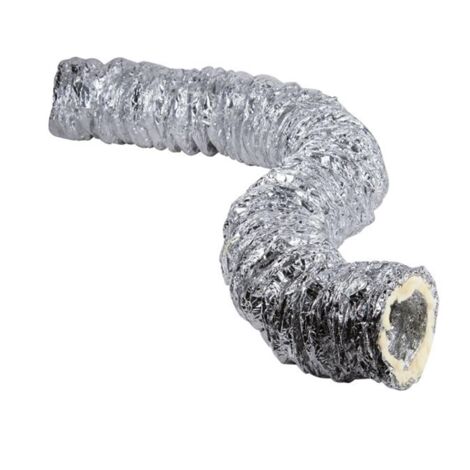 Axelair – Gaine VMC souple avec isolation phonique – Diamètre 160 mm – Longueur 10 m – Épaisseur 25 mm – Pour ventilation générale (1/2)