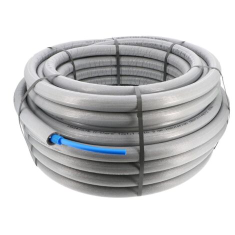 Tube PER pré-gainé pré-isolé - Ø 16x20mm - bleu - couronne 50ML